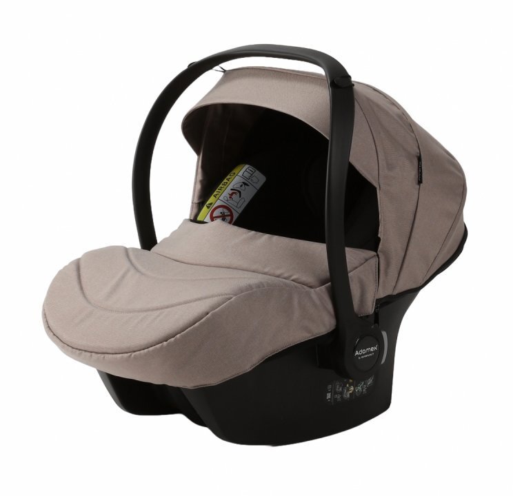 Adamex Carucior 3 in 1 Neonex TK72C Ferrara Beige scaun auto iSize spatar reglabil pana la orizontala landou cu spatar reglabil suspensii accesorii incluse
