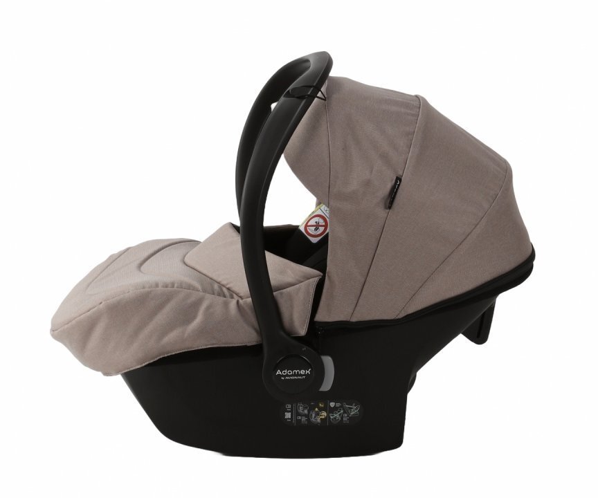 Adamex Carucior 3 in 1 Neonex TK72C Ferrara Beige scaun auto iSize spatar reglabil pana la orizontala landou cu spatar reglabil suspensii accesorii incluse
