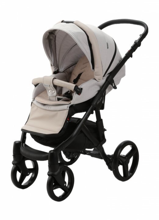 Adamex Carucior 3 in 1 pentru copii Barletta LinenEcoleather PS27 Atacama Sand cu copertina reglabila manere de transport spatar reglabil omologat R129