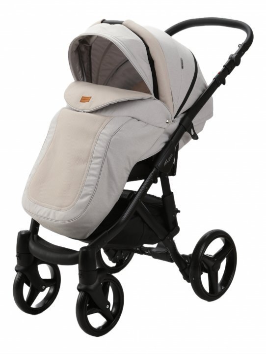 Adamex Carucior 3 in 1 pentru copii Barletta LinenEcoleather PS27 Atacama Sand cu copertina reglabila manere de transport spatar reglabil omologat R129