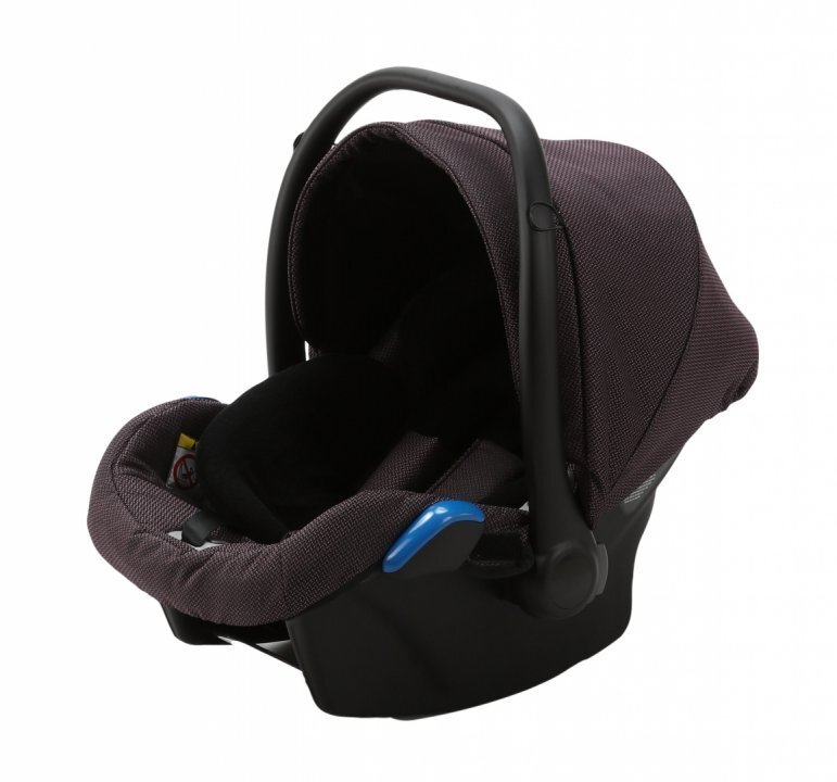 Adamex Carucior 3 in 1 Rimini Alu tip Collection Linen EcoLeather frozen raspberry cu scaun iSize parte sport reglabila pana la orizontala cadru cu suspensii landou cu suport de cap reglabil pe inaltime