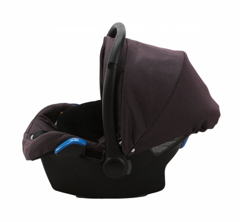 Adamex Carucior 3 in 1 Rimini Alu tip Collection Linen EcoLeather frozen raspberry cu scaun iSize parte sport reglabila pana la orizontala cadru cu suspensii landou cu suport de cap reglabil pe inaltime