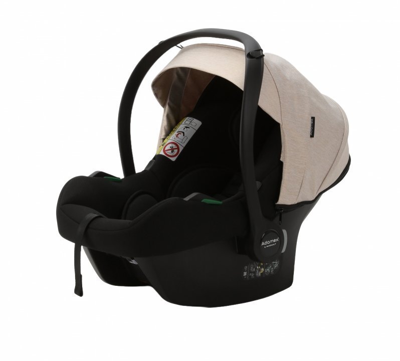 Adamex Carucior 4 in 1 Olivia Full Linen TD2 Sweet Amaretto cu scoica certificata ADAC baza isofix suspensii accesorii