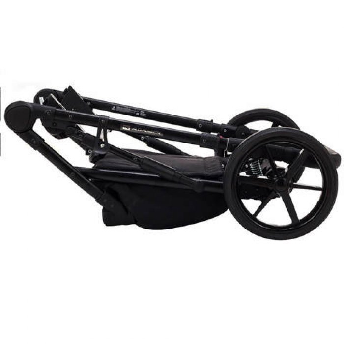Adamex Carucior pentru copii 2 in 1 Lanti PS79 Pliabil landou cu salteluta copertina reglabila roti frontale pivotante cu dubla suspensie si husa de ploaie inclusa Linen EcoLeather Grey Heather