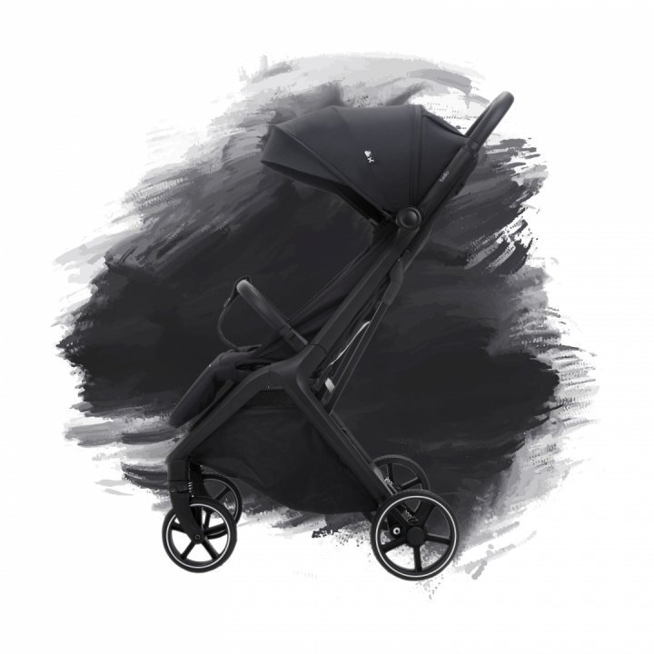 Adamex Carucior sport pentru copii Bello Midnight Black tip troller pliere automata copertina XXL pana la 22 kg 6 luni+