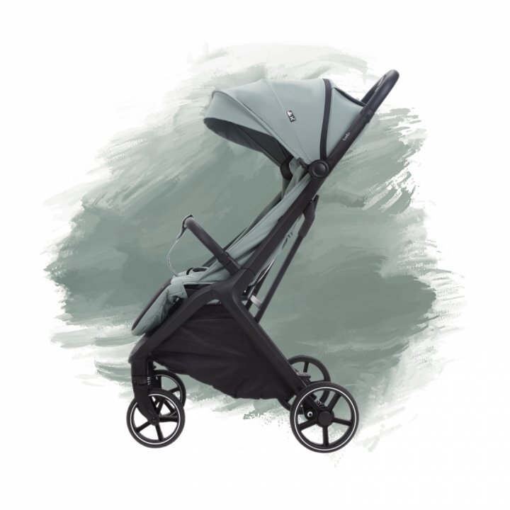 Adamex Carucior sport pentru copii Bello Mint tip troller pliere automata copertina XXL pana la 22 kg 6 luni+