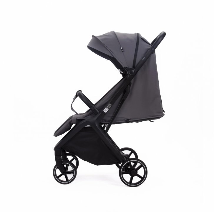 Adamex Carucior sport pentru copii Bello Platinum Gray tip troller pliere automata copertina XXL pana la 22 kg 6 luni+