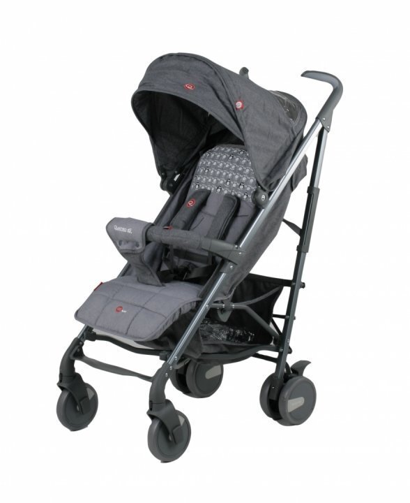 Adamex Carucior sport pentru copii Quatro Evo Albastru 6-36 luni cadru din aluminiu