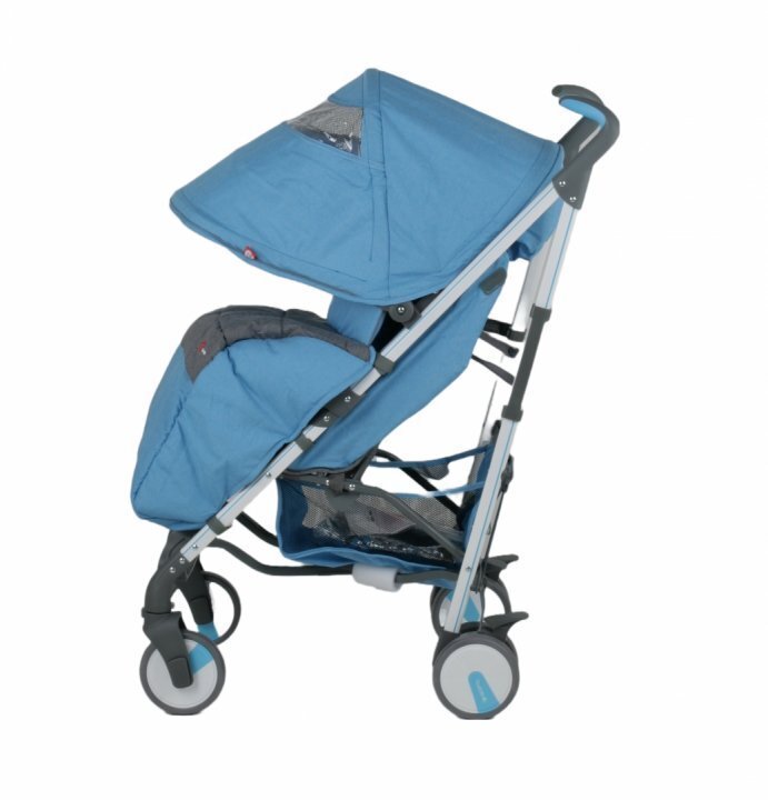 Adamex Carucior sport pentru copii Quatro Evo Albastru 6-36 luni cadru din aluminiu