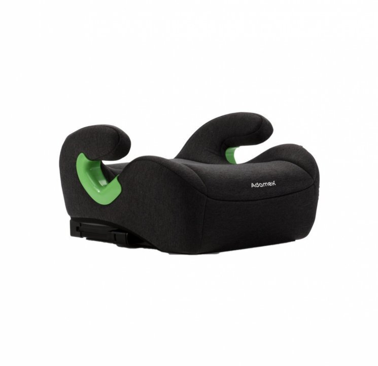 Adamex Inaltator auto pentru copii Bass omologat R129 i-Size cu bare isofix reglabile si spuma moale 125-150 cm sau 22-36 kg Graphite