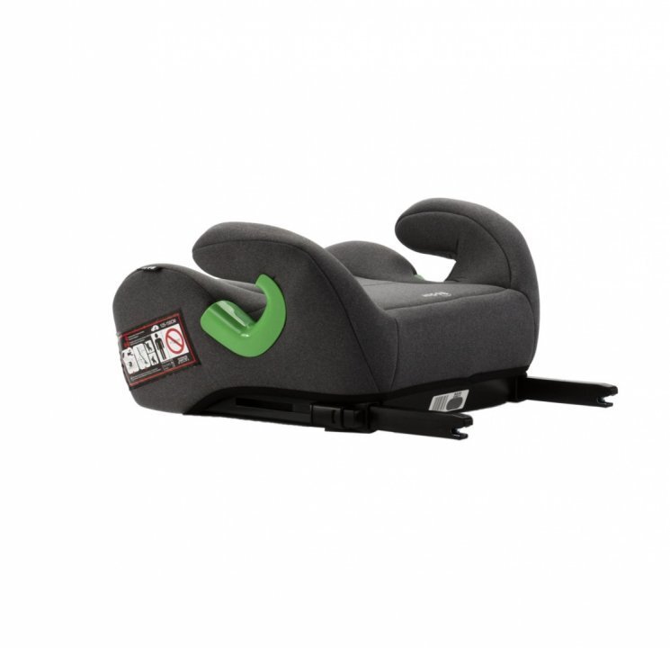 Adamex Inaltator auto pentru copii Bass omologat R129 i-Size cu bare isofix reglabile si spuma moale 125-150 cm sau 22-36 kg Gri
