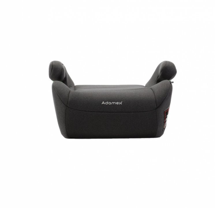 Adamex Inaltator auto pentru copii Bass omologat R129 i-Size cu bare isofix reglabile si spuma moale 125-150 cm sau 22-36 kg Gri