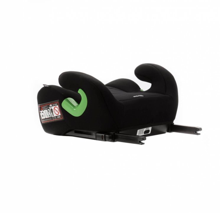 Adamex Inaltator auto pentru copii Bass omologat R129 i-Size cu bare isofix reglabile si spuma moale 125-150 cm sau 22-36 kg Negru