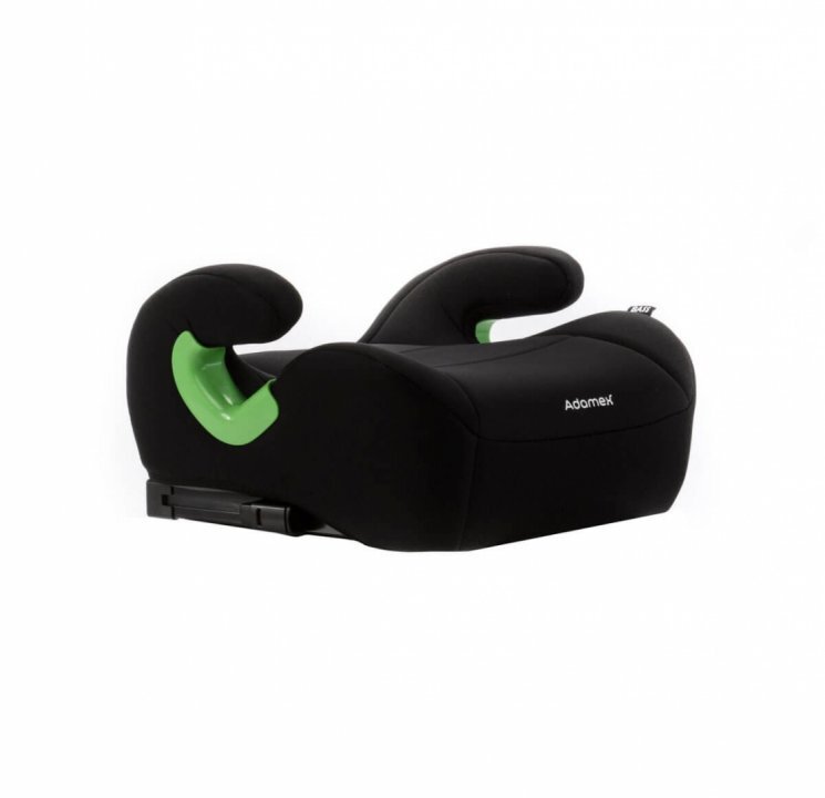 Adamex Inaltator auto pentru copii Bass omologat R129 i-Size cu bare isofix reglabile si spuma moale 125-150 cm sau 22-36 kg Negru