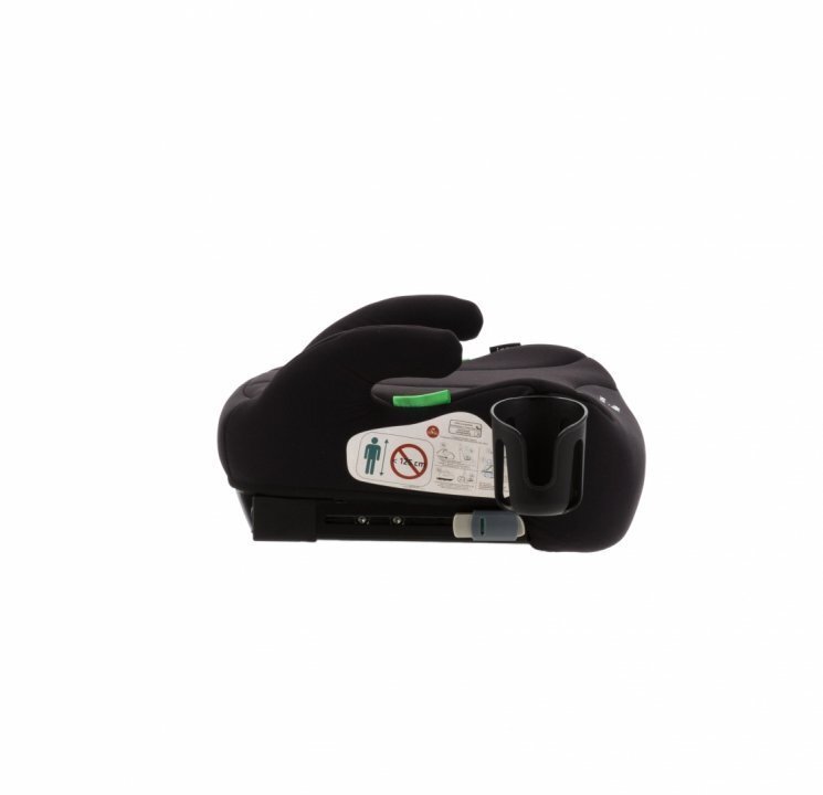 Adamex Inaltator auto pentru copii isofix Jazz omologat R129 i-Size bare isofix reglabile suport pahar husa detasabila 125-150 cm sau 22-36 kg Negru
