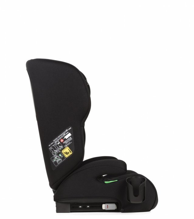 Adamex Scaun auto si inaltator 2 in 1 Kayo Negru cu isofix omologat R129 i-Size matlasat suport pahar 100-150 cm