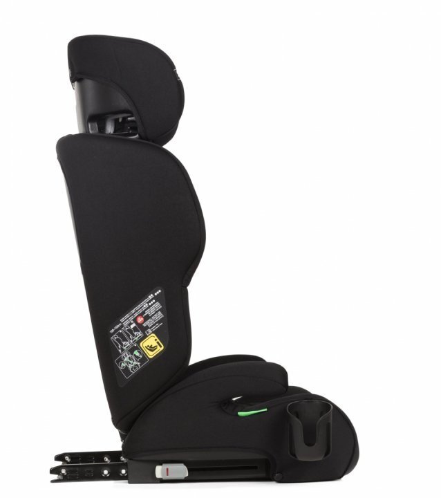 Adamex Scaun auto si inaltator 2 in 1 Kayo Negru cu isofix omologat R129 i-Size matlasat suport pahar 100-150 cm