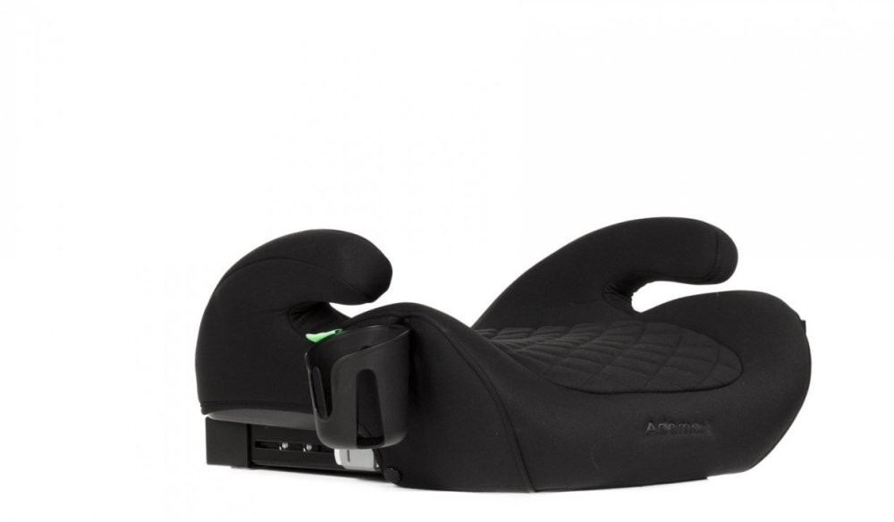 Adamex Scaun auto si inaltator 2 in 1 Kayo Negru cu isofix omologat R129 i-Size matlasat suport pahar 100-150 cm