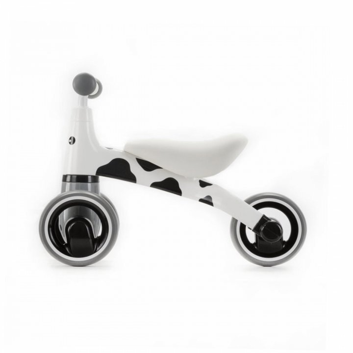 Adamex Tricicleta pentru copii Animals fara pedale cu 3 roti sistem de blocare a rotirii ghidonului testata EN71 pentru interior exterior sezut moale +12 luni Cow