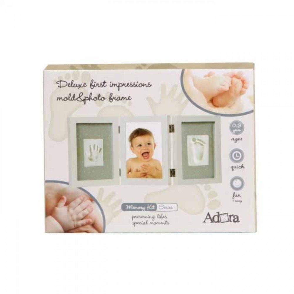 Adora Kit rama foto tripla cu 2 amprente mulaj si 3 fundaluri