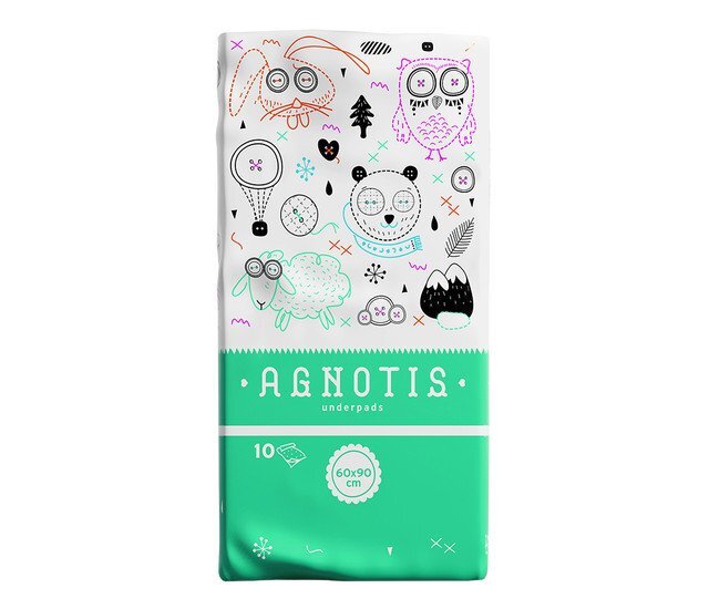 Agnotis Aleze igenice absorbante pentru bebelusi 60 x 90 cm 10 buc