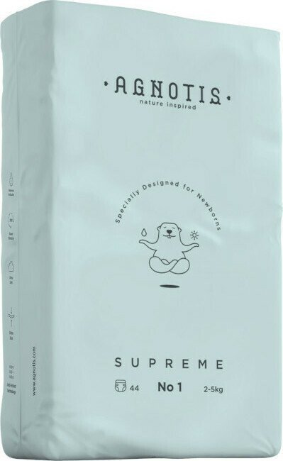 Agnotis Scutece hipoalergenice Supreme marimea nr.1 2-5 kg 44 bucati