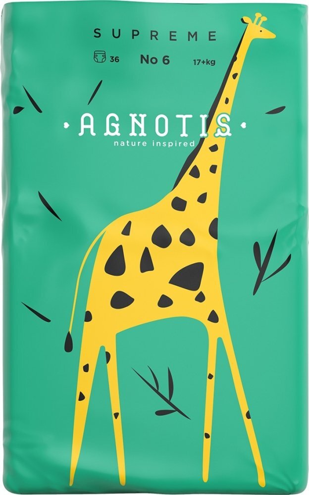 Agnotis Scutece hipoalergenice Supreme marimea nr. 6 17+ kg 36 bucati