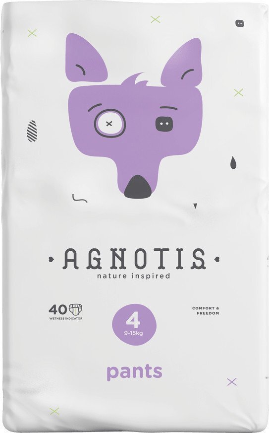 Agnotis Scutece tip chilotel hipoalergenice pants marimea nr 4 9-15 kg 40 bucati