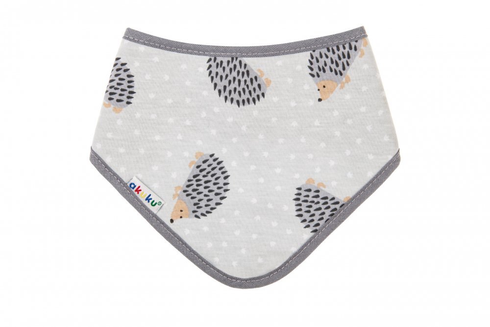 Akuku Baveta tip bandana cu inchidere reglabila Arici Gri