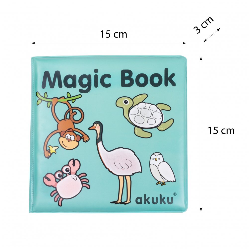 Akuku Carticica de baie cu chitaitoare Magic Book