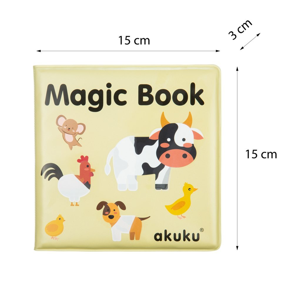 Akuku Carticica magica Farm cu 10 paginimateriale siguredimensiune 15x15 cmvarsta recomandata peste 6 luni