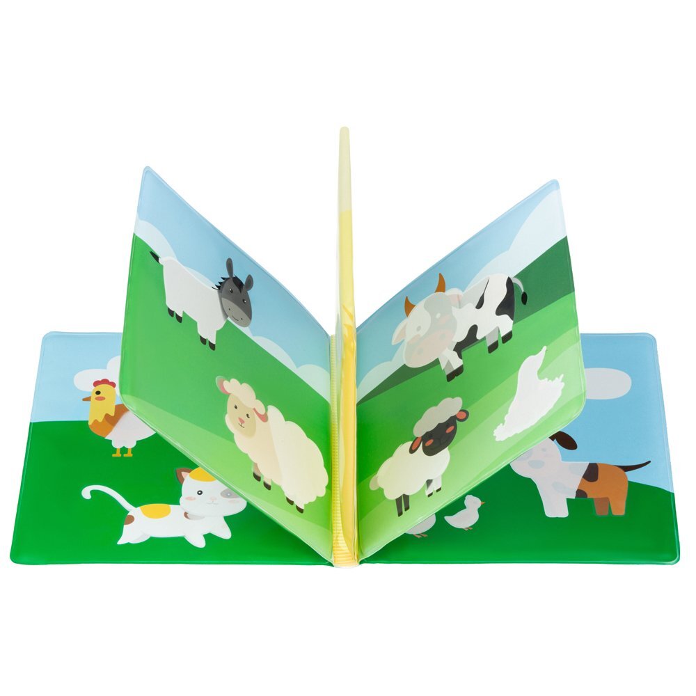 Akuku Carticica magica Farm cu 10 paginimateriale siguredimensiune 15x15 cmvarsta recomandata peste 6 luni