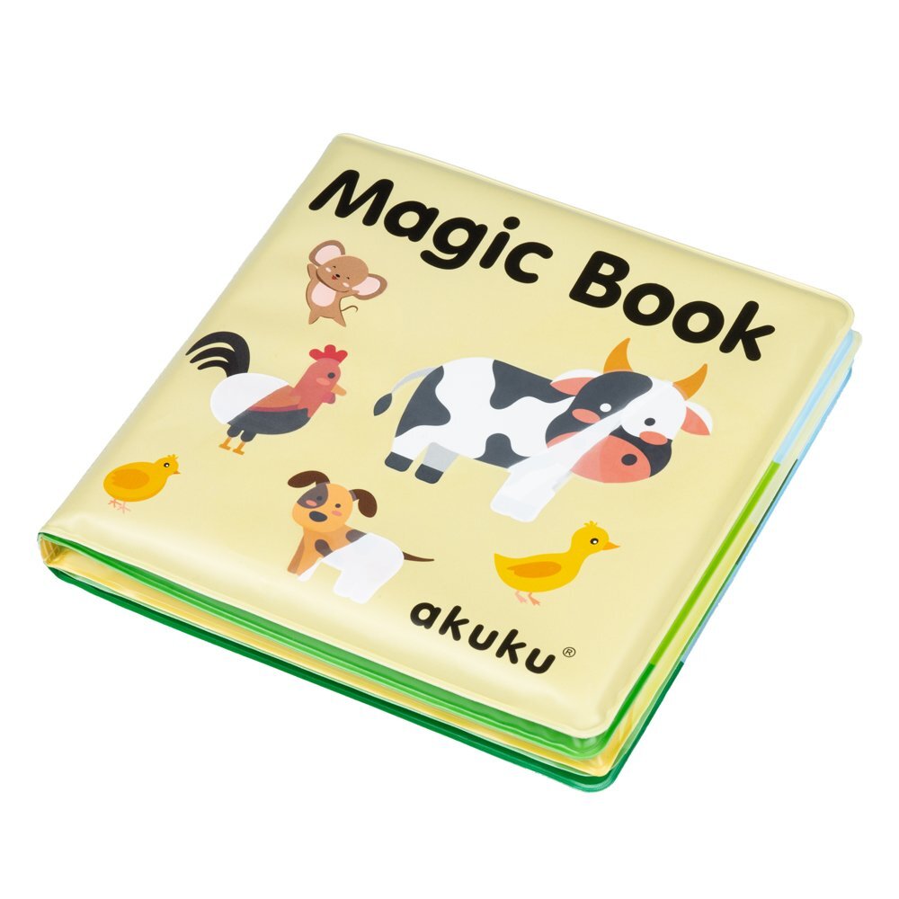 Akuku Carticica magica Farm cu 10 paginimateriale siguredimensiune 15x15 cmvarsta recomandata peste 6 luni