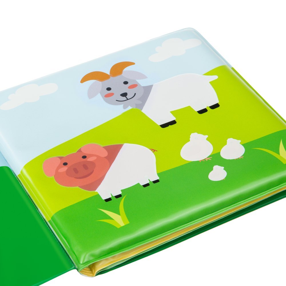 Akuku Carticica magica Farm cu 10 paginimateriale siguredimensiune 15x15 cmvarsta recomandata peste 6 luni