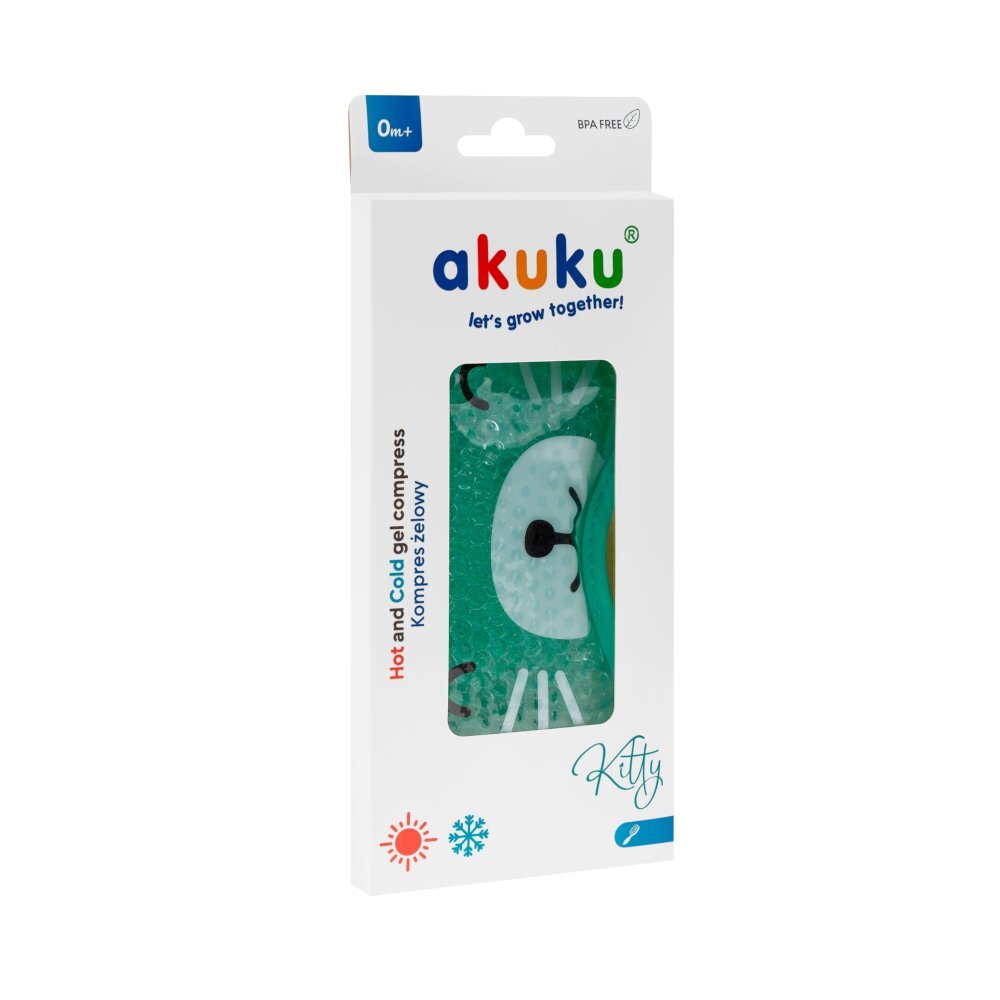 Akuku Compresa rececald cu gel pentru copii si adulti Kitty
