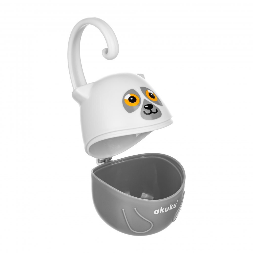 Akuku Cutiuta pentru suzete Lemur cu agatatoaremateriale sigura fara bpa codita tip maner special ce permite agatarea la caruciorpatutscaun auto dimensiune 13x65x65 cm
