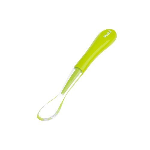Akuku Lingurita de silicon pentru bebelusi Verdevarf moalemaner ergonomicfara BPA