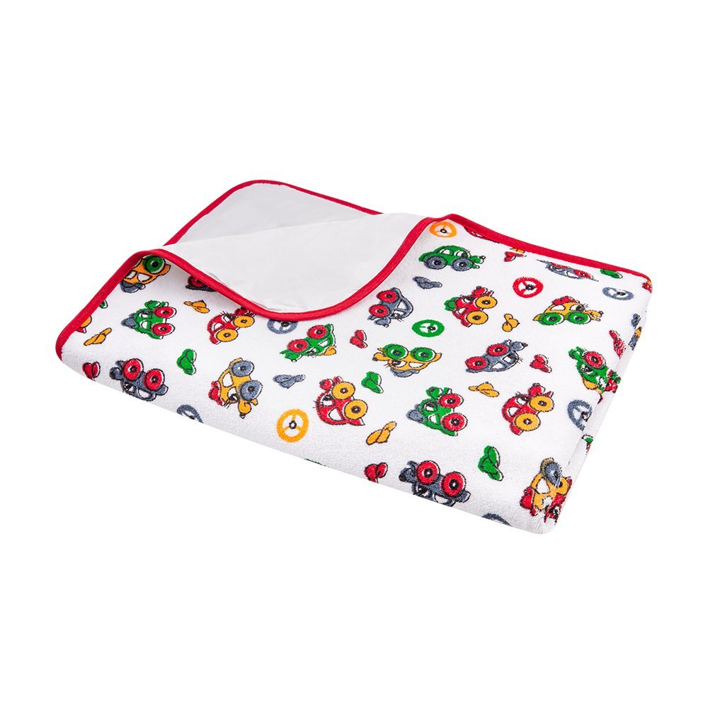 Akuku Paturica impermeabila pentru schimbat scutece 50x70cm Cars suprafata din bumbac terry
