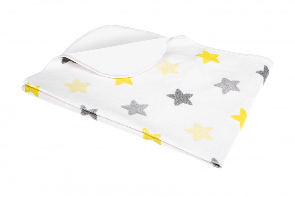 Akuku Paturica impermeabila pentru schimbat scutece 50x70cm Stars suprafata din bumbac terry