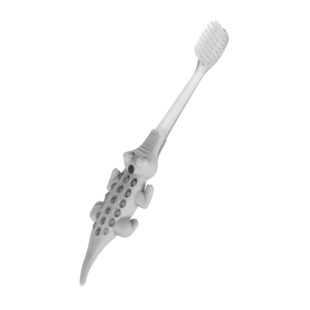 Akuku Periuta de dinti pentru copii Crocodile Gri