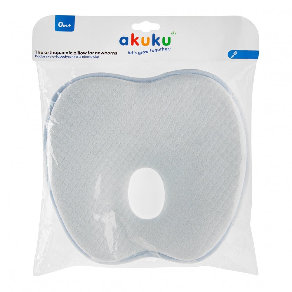 Akuku Perna ergonomica pentru nou nascuti Ortopedic Newbornprotejeaza forma naturala a capuluiutilizare patutcaruciorprevine aplatizarea capuluidimensiune 24x23x3 cm