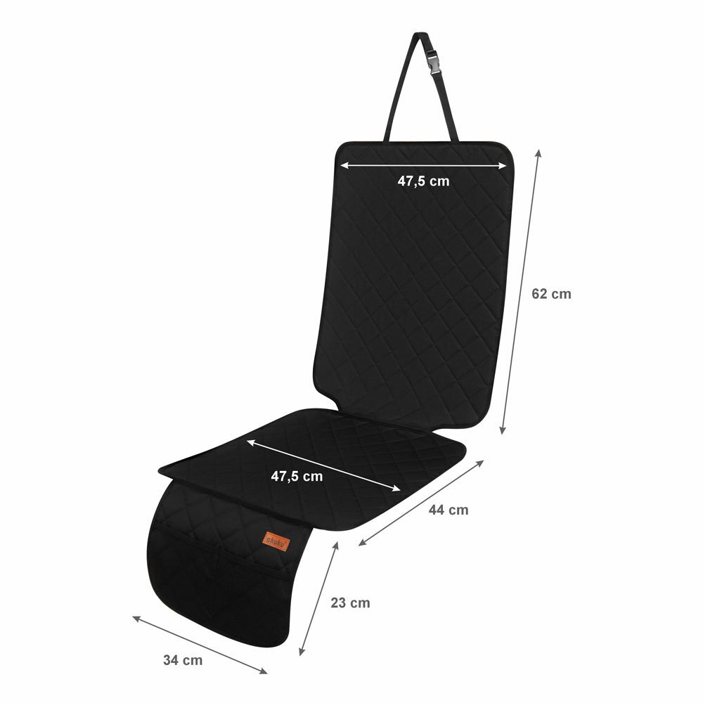 Akuku Protectie bancheta pentru scaun auto Protection Long Mat Negrumarime universalaofera protectie impotriva murdarieidimensiune 47x128 cm