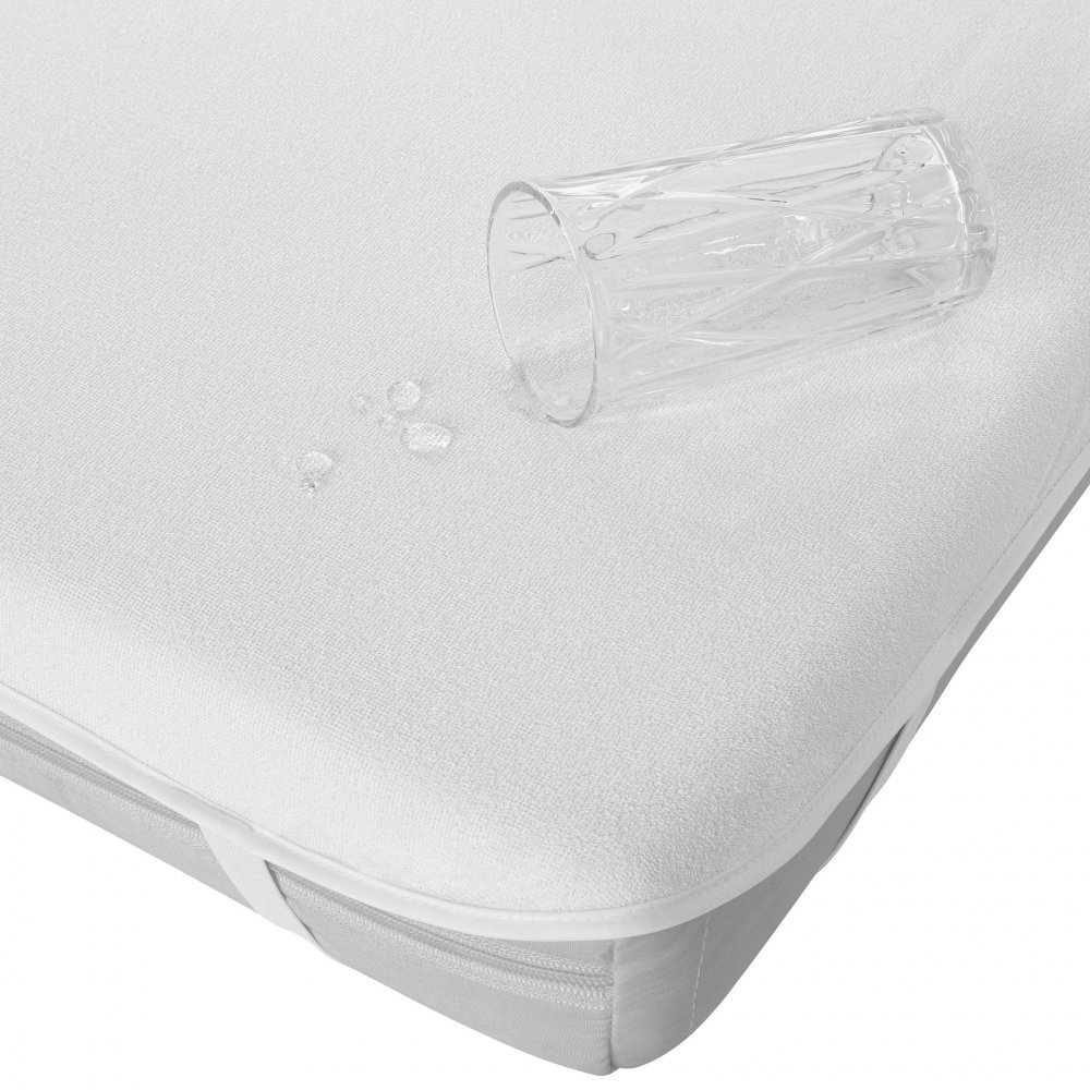 Akuku Protectie impermeabila pentru saltea 120x60 cm Albstrat exterior din bumbac moale