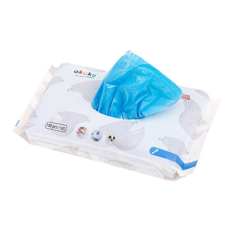 Akuku Saculeti parfumati pentru pampers 100 bucati
