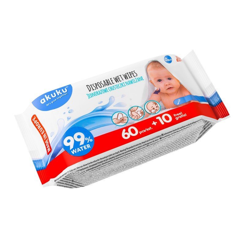 Akuku Servetele umede bebelusi 99 apa 70 bucati