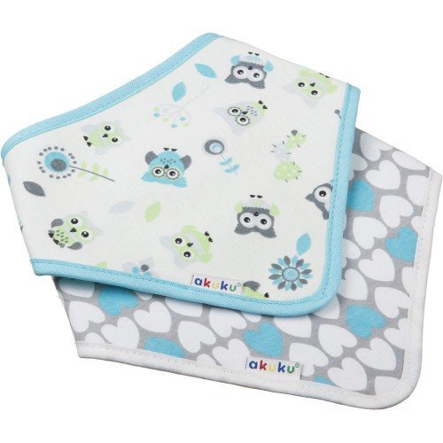 Akuku Set 2 bavete tip bandana bufniteinimioare