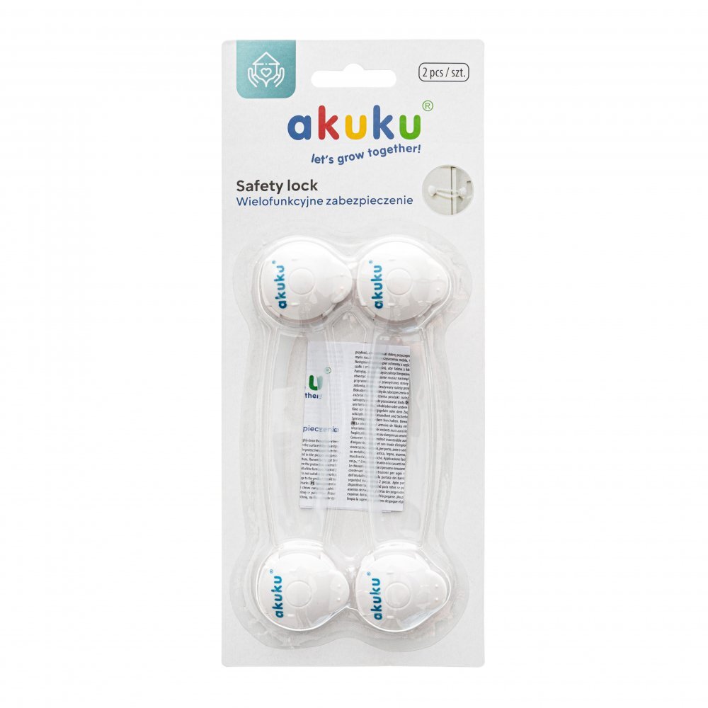 Akuku Set 2 sigurante multifunctionale lungi Safety lock gri