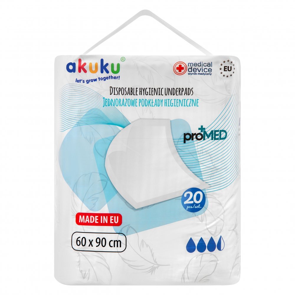 Akuku Set 20 aleze de unica folosinta Baby Promed 60x90 cm