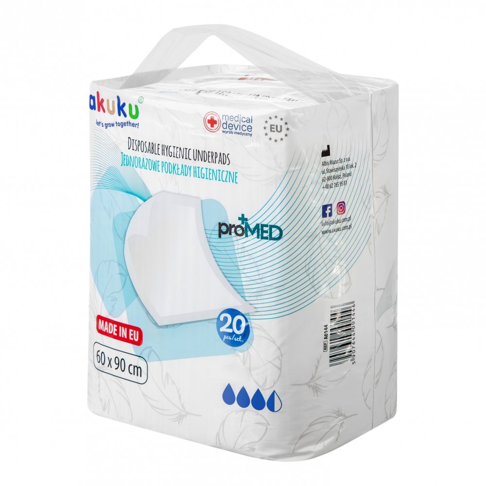 Akuku Set 20 aleze de unica folosinta Baby Promed 60x90 cm