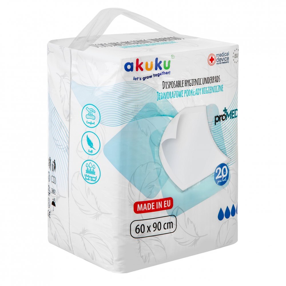 Akuku Set 20 aleze de unica folosinta Baby Promed 60x90 cm